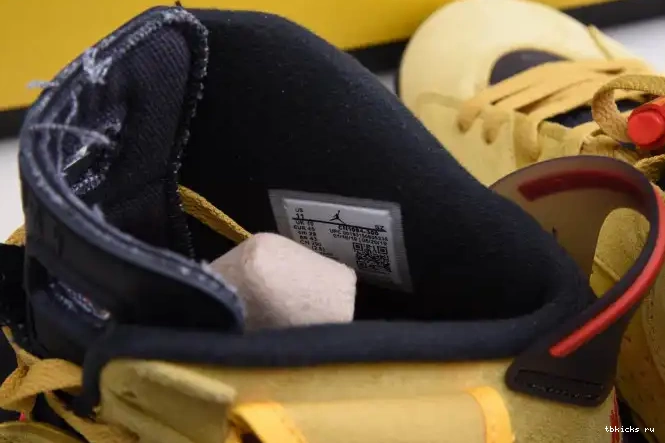Cheap TB SCOTT CN1084-300 AIR TRAVIS YELLOW X JORDAN 6 0509